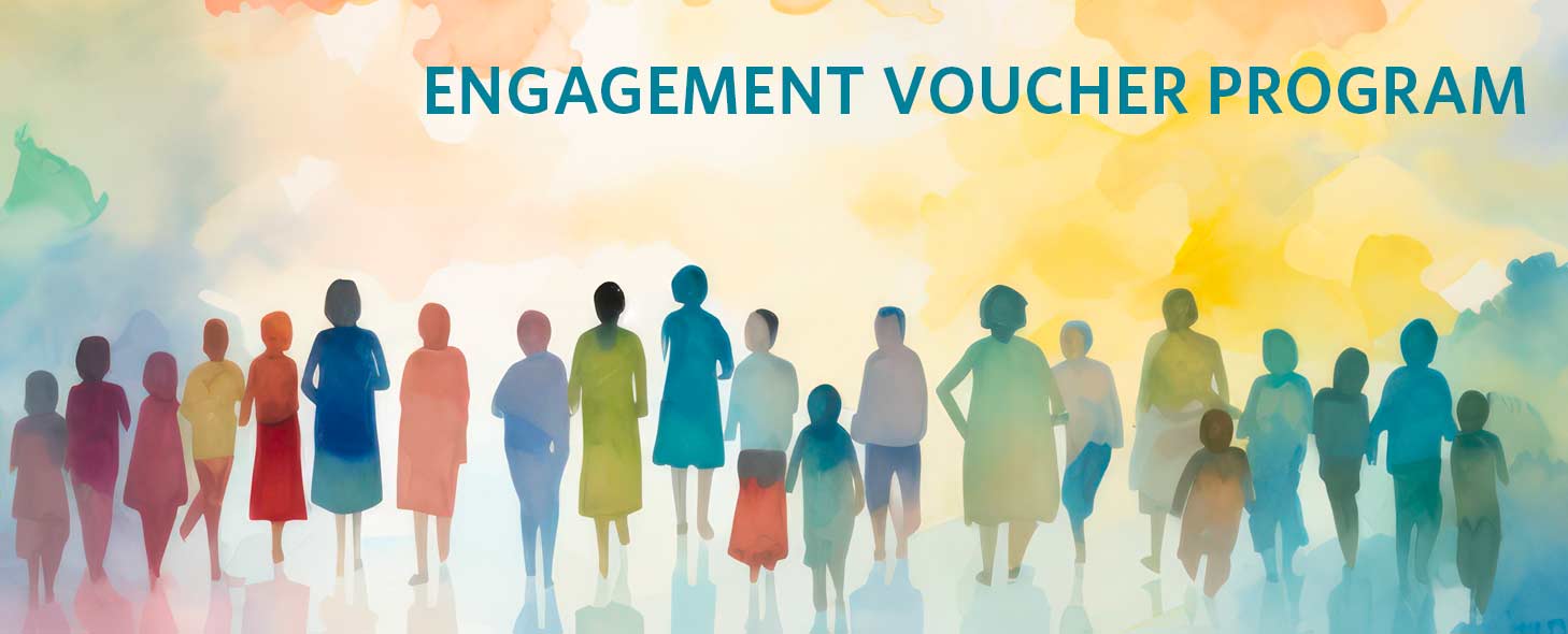 watercolor community of people standing in a line via Franz26 on pixabay