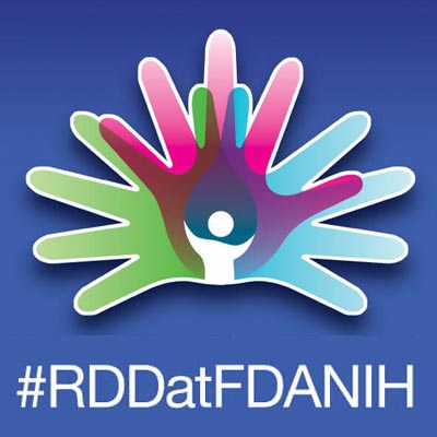 RDD logo with hashtag #RDDatFDANIH